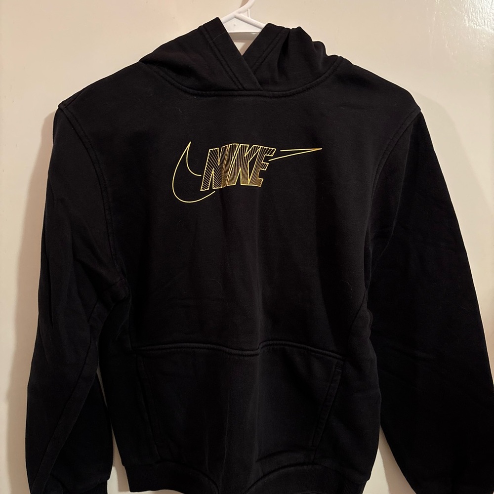 Nike Black Sweatshirt with Gold Swoosh